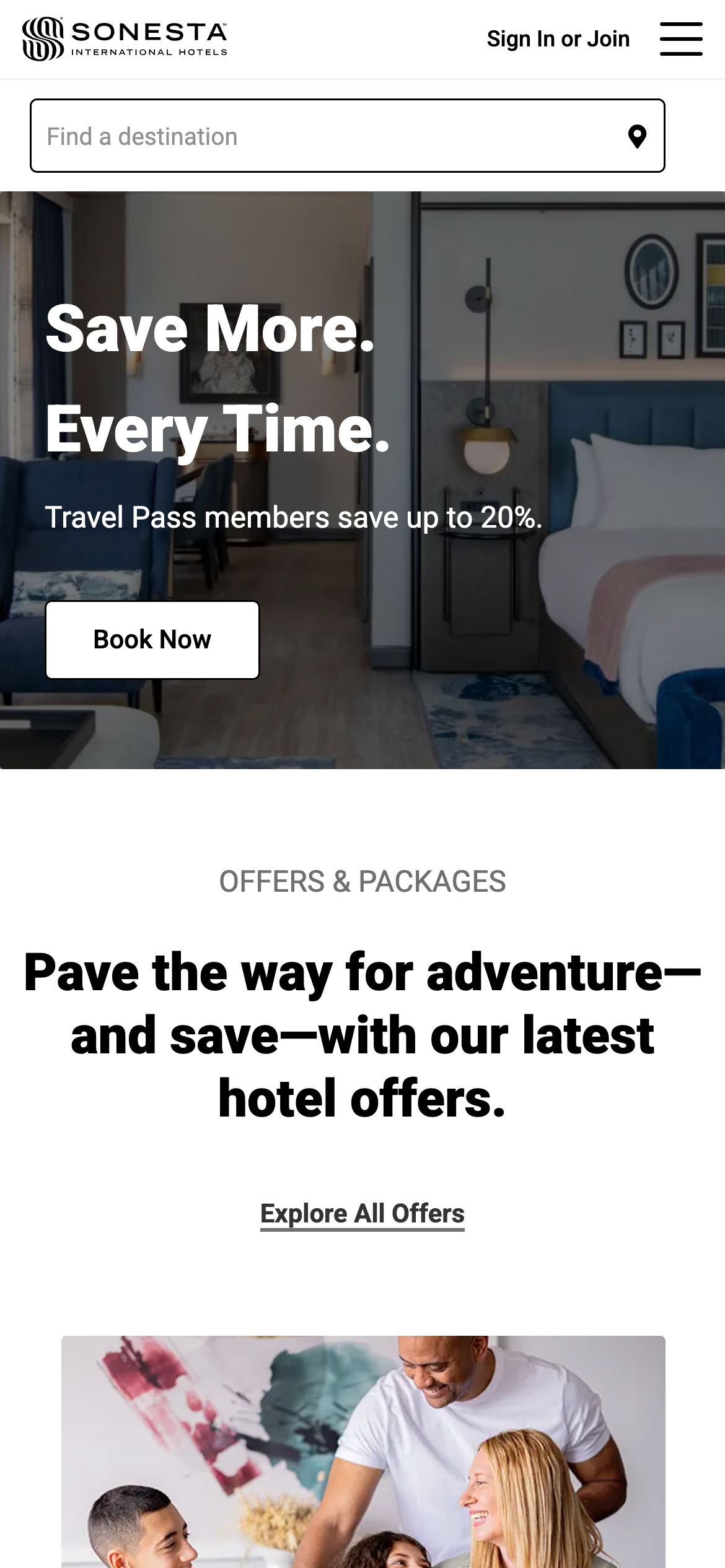 Sonesta Hotels & Resorts mobile